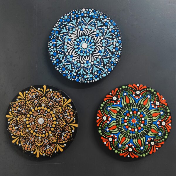 Dot Mandala Fridge Magnets - Image 5